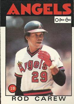 1986 O-Pee-Chee Baseball Cards 371     Rod Carew
